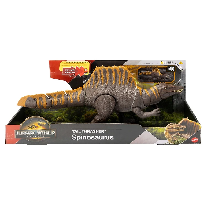 Jurassic World Rebirth Tail Thrasher Spinosaurus Action Figure 