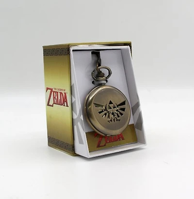 Legend of Zelda Gold Hyrule Crest Pocket Watch