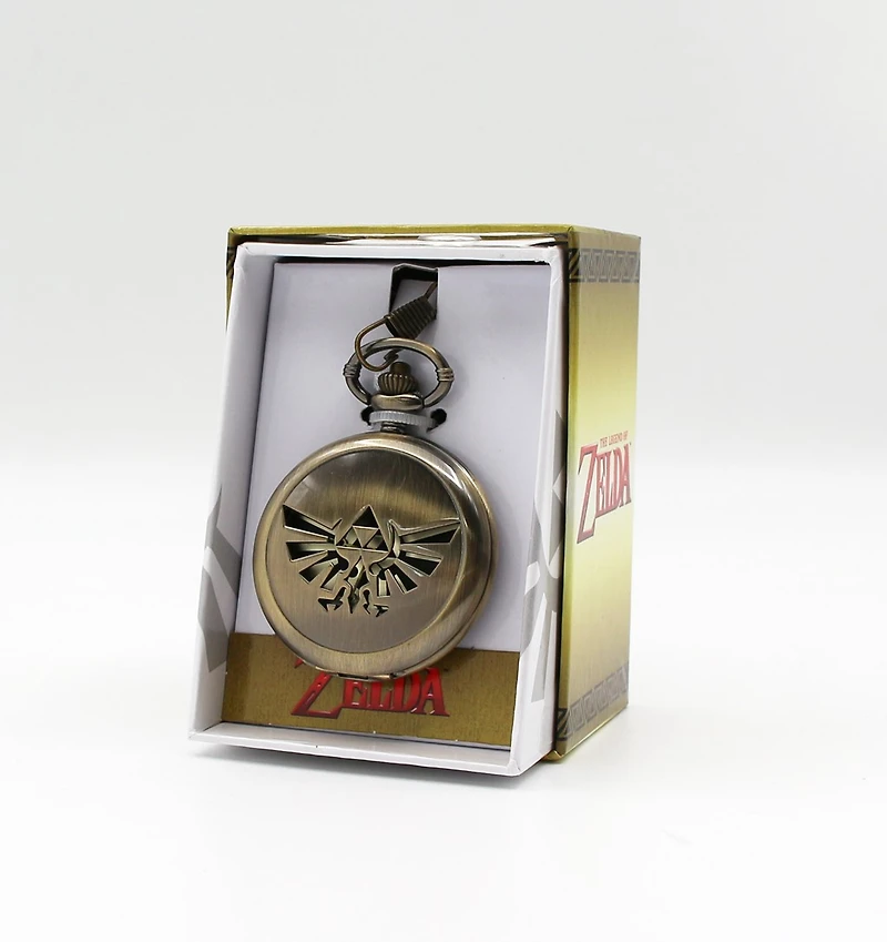 Legend of Zelda Gold Hyrule Crest Pocket Watch
