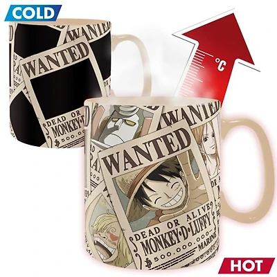 One Piece: Wanted Poster Heat Change Mug