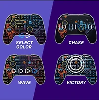 Manette sans fil améliorée PowerA pour Nintendo Switch avec Lumectra - Arcade néon PAC-MAN 