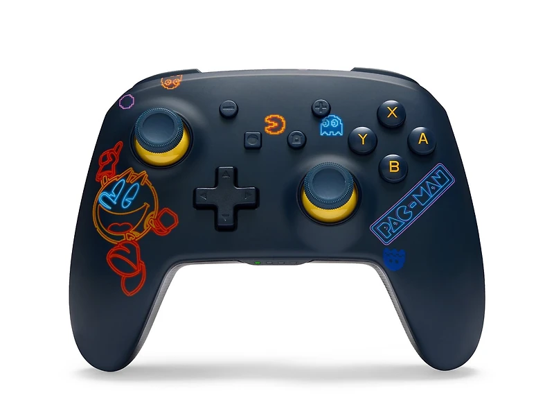 Manette sans fil améliorée PowerA pour Nintendo Switch avec Lumectra - Arcade néon PAC-MAN 
