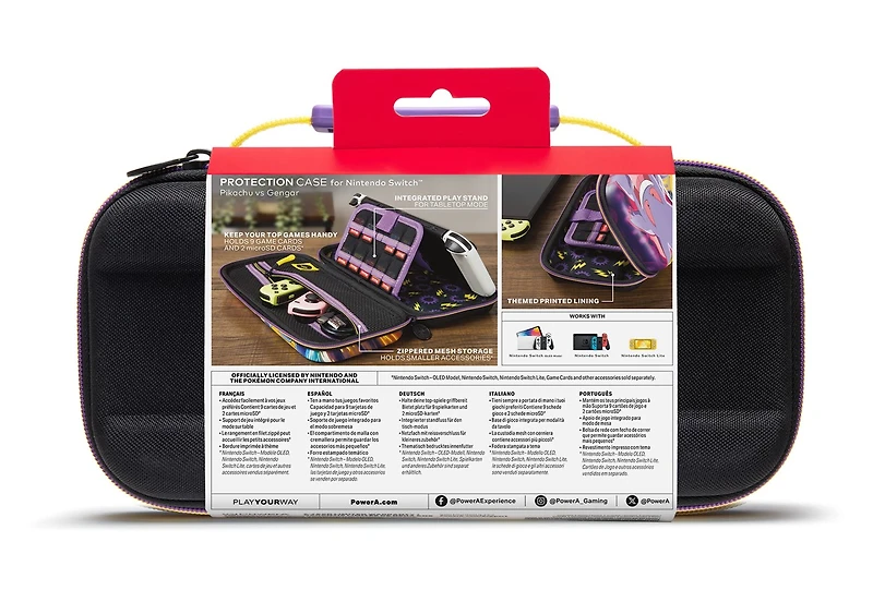 Étui de protection PowerA pour Nintendo Switch – Pikachu vs Gengar 