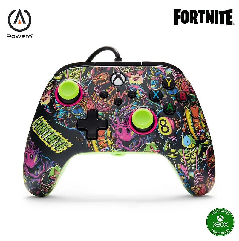 PowerA Advantage Wired Controller for Xbox Series X|S - Fortnite Glow
