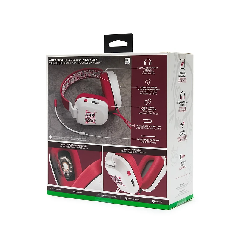 PowerA Wired Stereo Headset for Xbox Series X|S - Fortnite: Drift 