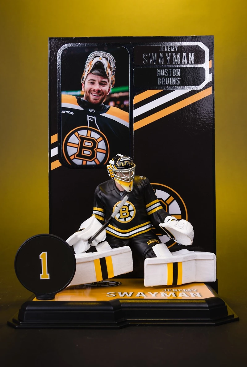 Jeremy Swayman (Boston Bruins) NHL 7-Inch Posed Figure McFarlane's SportsPicks 