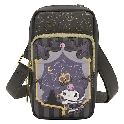 Sanrio Kuromi 20th Anniversary Cell Phone Crossbody Bag with Coin Bag 