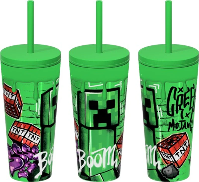 Minecraft: Creeper Cup with Straw 