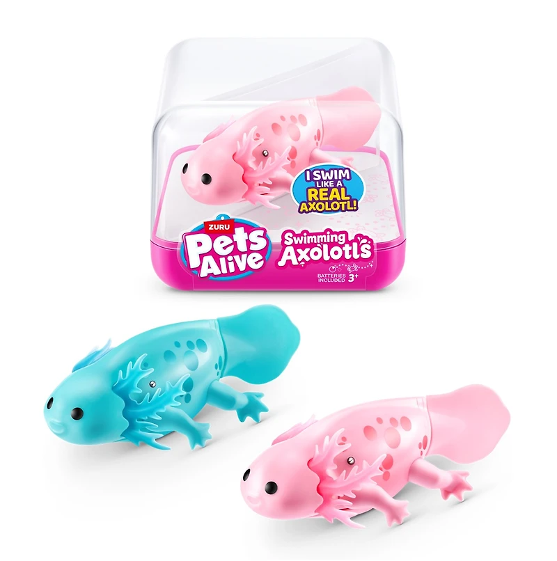 Pets Alive Swimming Axolotl's – One Variation Chosen at Random