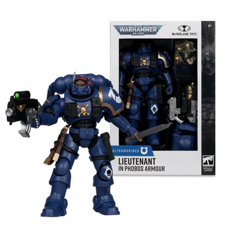 Warhammer 40,000 Lieutenant in Phobos Armour (Ultramarines) 7-Inch Figure  