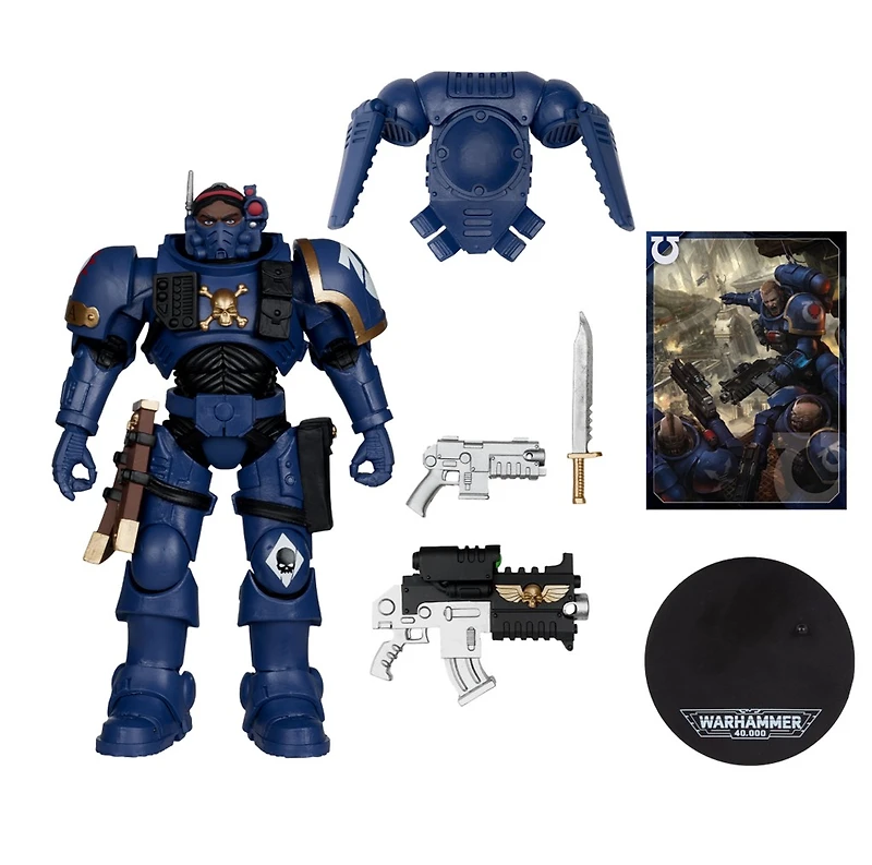 Warhammer 40,000 Lieutenant in Phobos Armour (Ultramarines) 7-Inch Figure  
