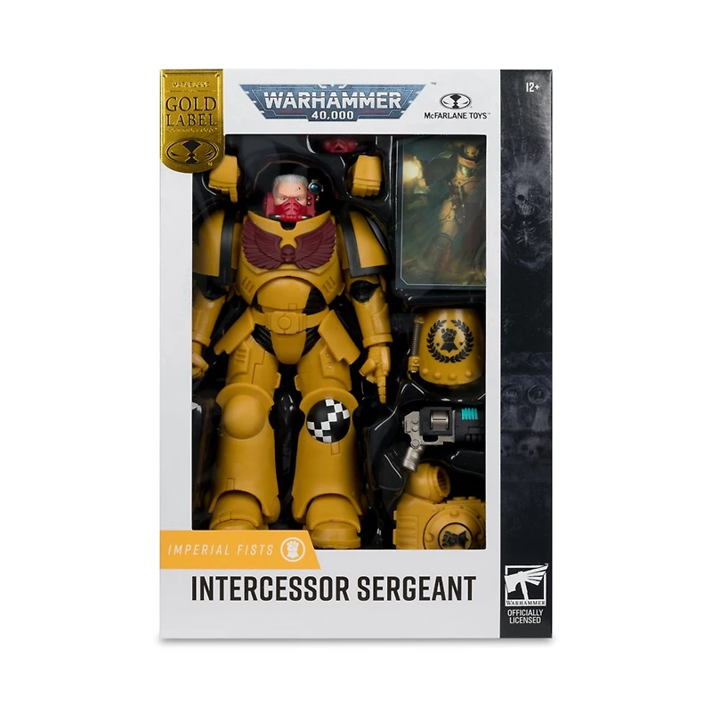 Warhammer 40,000 Intercessor Sergeant (Imperial Fist) Gold Label 7-Inch Figure 