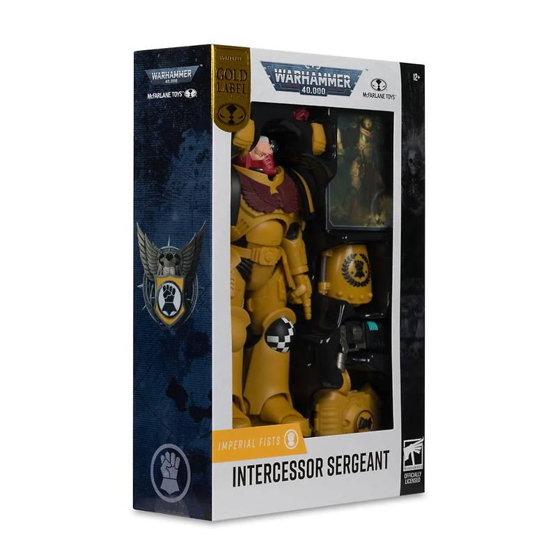 Warhammer 40,000 Intercessor Sergeant (Imperial Fist) Gold Label 7-Inch Figure 