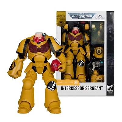 Warhammer 40,000 Intercessor Sergeant (Imperial Fist) Gold Label 7-Inch Figure 