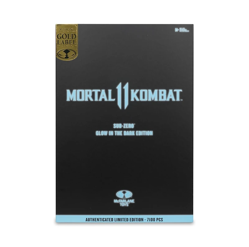 Mortal Kombat Sub-Zero Glow In The Dark Edition Gold Label 7-Inch Action Figure 