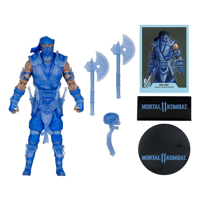Mortal Kombat Sub-Zero Glow In The Dark Edition Gold Label 7-Inch Action Figure 