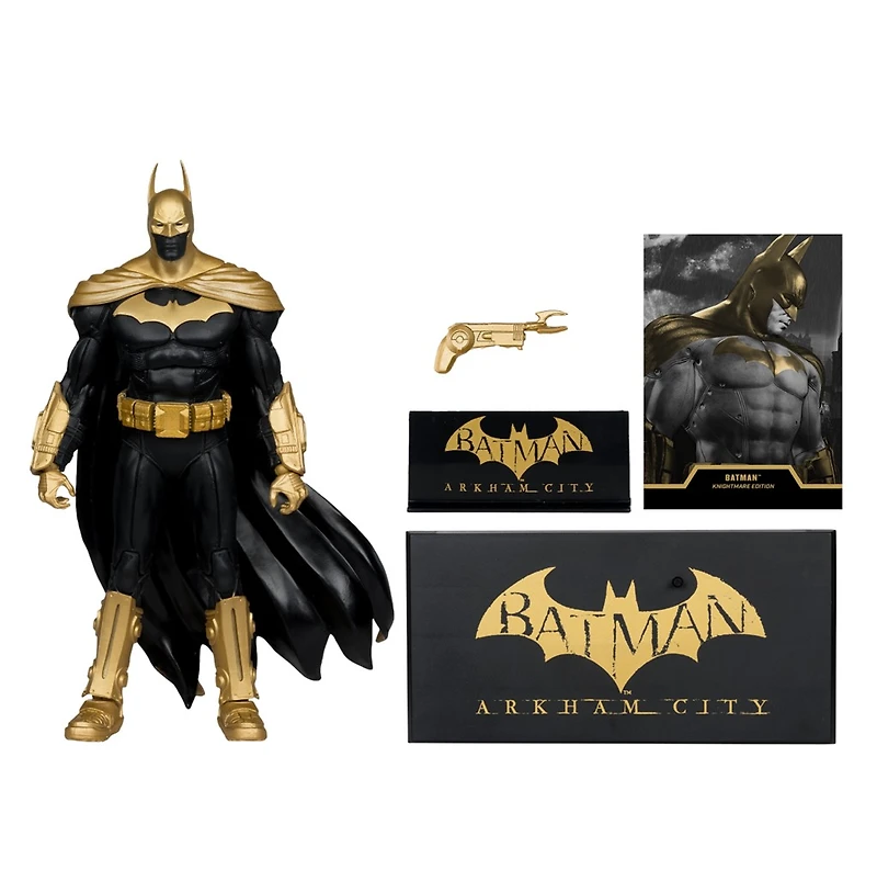 DC Multiverse Batman (Arkham City) Knightmare Edition Gold Label 7-Inch Action Figure 