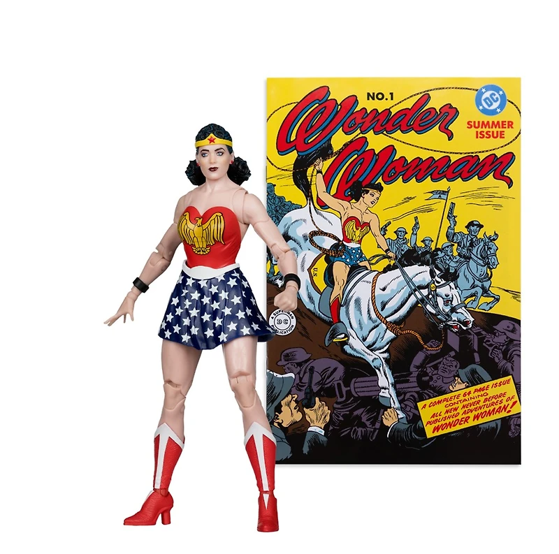 DC Direct Page Punchers Wonder Woman (Wonder Woman #1) 7-Inch Action Figure with Comic 