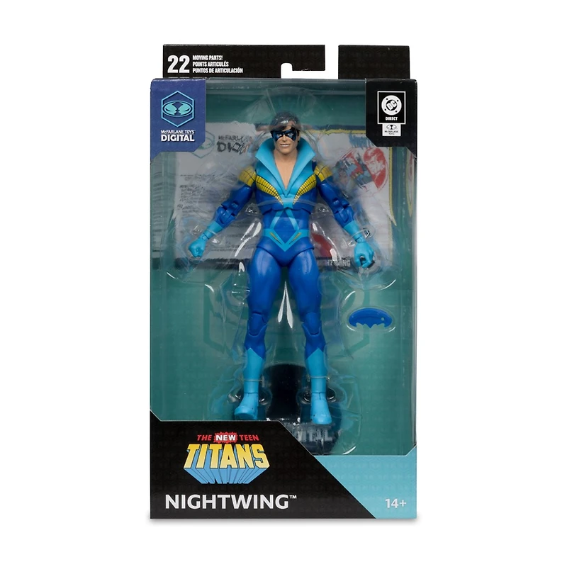 DC Direct Nightwing (Teen Titans) 7-Inch Action Figure with McFarlane Toys Digital Collectible 