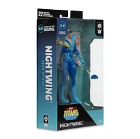 DC Direct Nightwing (Teen Titans) 7-Inch Action Figure with McFarlane Toys Digital Collectible 