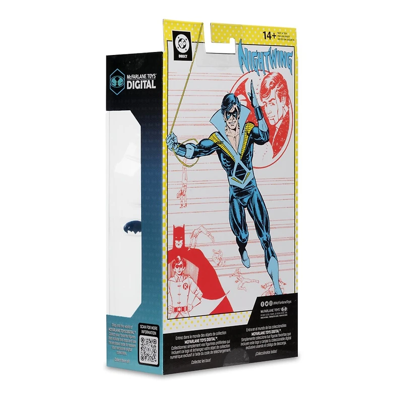 DC Direct Nightwing (Teen Titans) 7-Inch Action Figure with McFarlane Toys Digital Collectible 