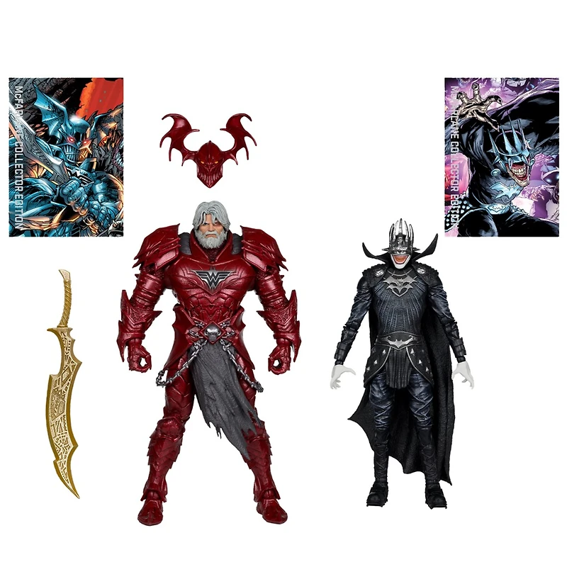 DC Multiverse Batman Who Laughs (Knight Armor) & The Merciless (Dark Multiverse) 7-Inch Figure and Mega Figure McFarlane Collector Edition 2pk #4