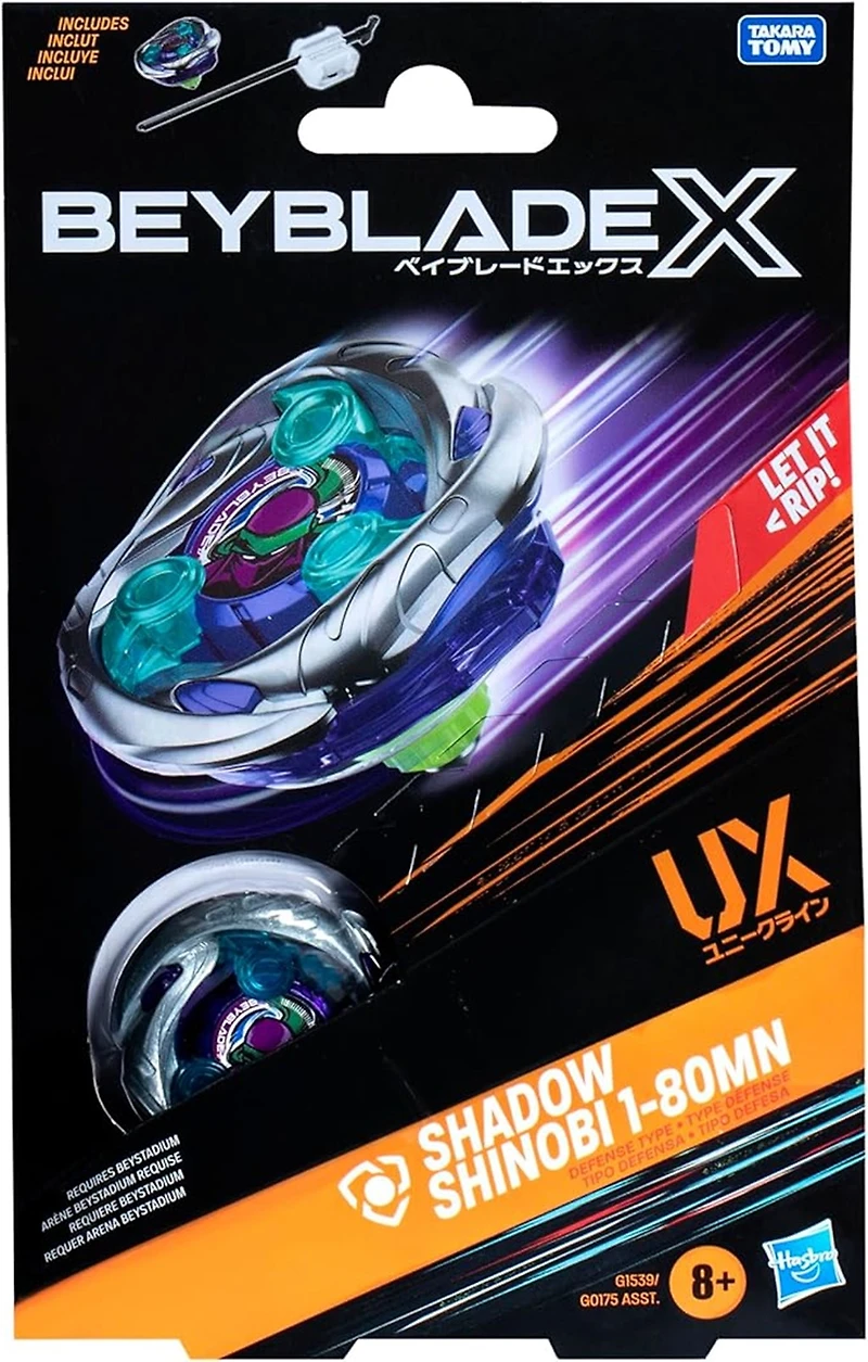 Beyblade X Shadow Shinobi 1-80MN UX Starter Pack Set 