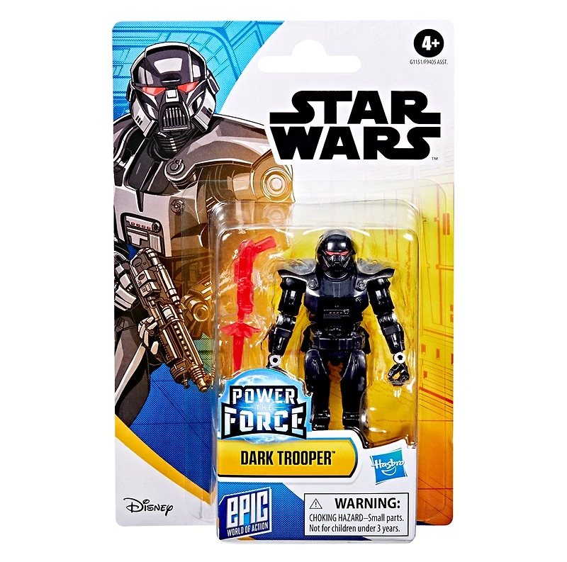 Star Wars Epic World of Action Dark Trooper, 4" Action Figure 