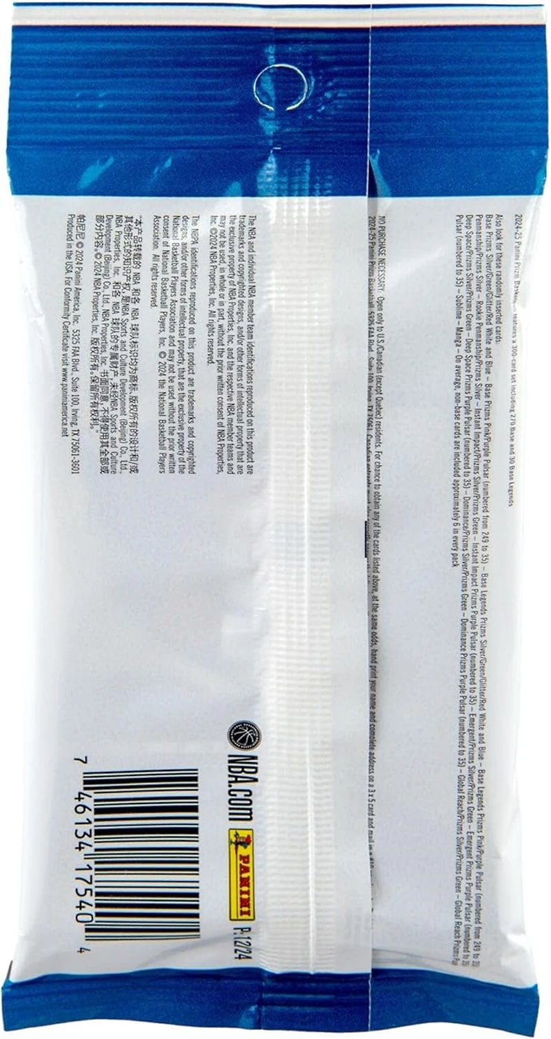 2024-25 Panini Prizm Basketball Trading Cards Fat Pack 