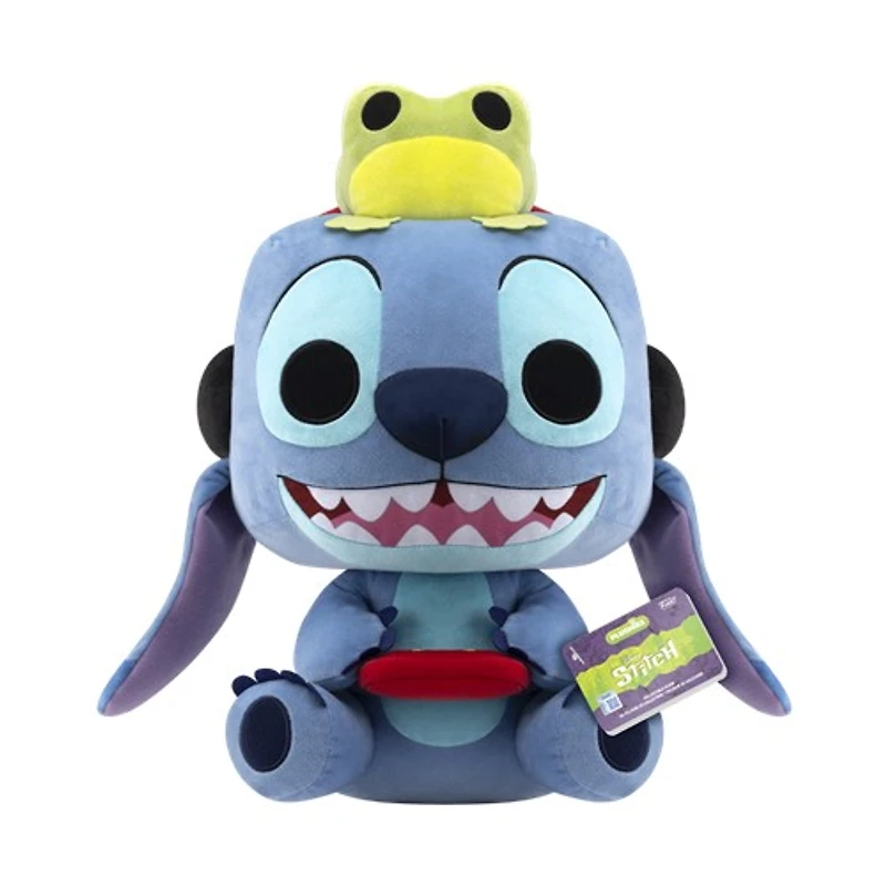 16" Gamer Stitch with Frog Mega Plush