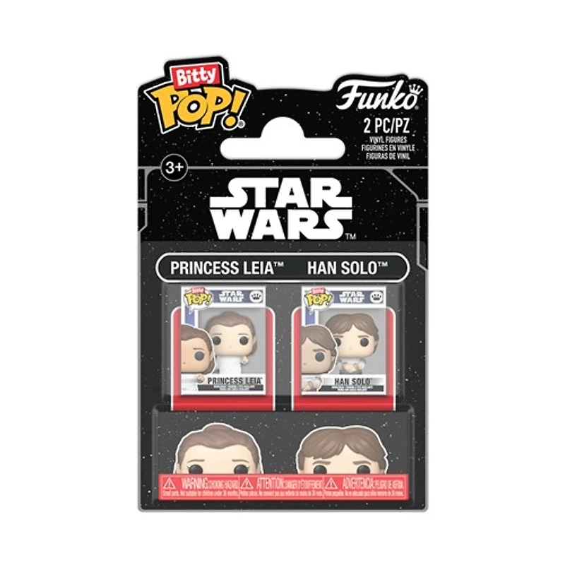 Bitty POP! Princess Leia & Han Solo 2-Pack 