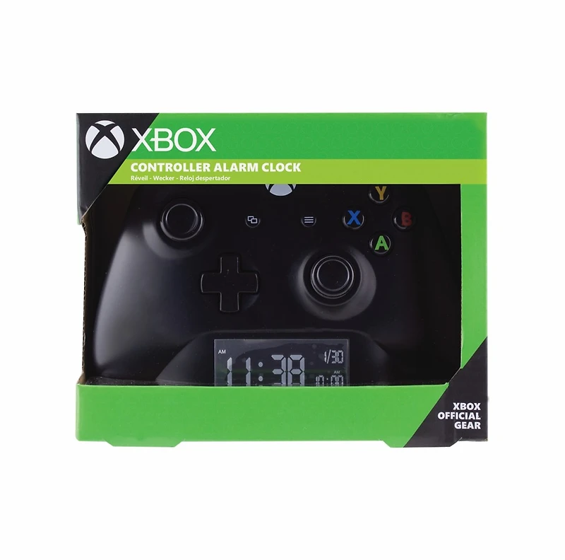 Xbox Black Controller Digital Alarm Clock 