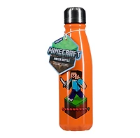 Minecraft Steve Aluminium Water Bottle 600ml 