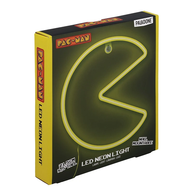 Pac Man Wall Mountable LED Neon Light