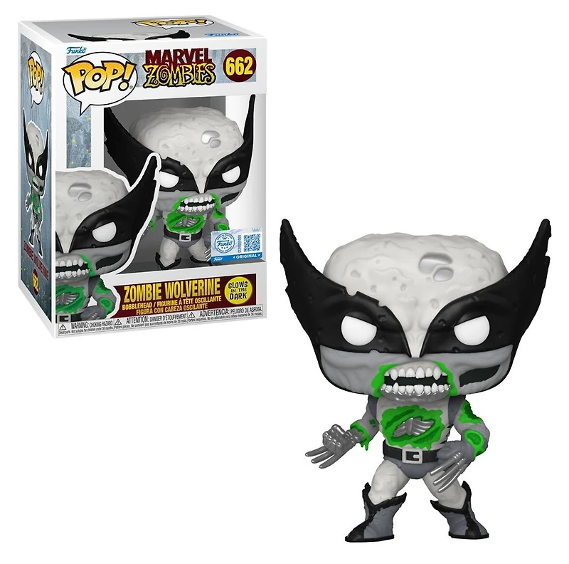 POP! Zombie Wolverine (Black & White) (Glow)