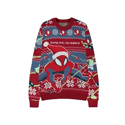 Spiderman Red and Blue Christmas Sweater