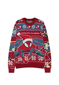 Spiderman Red and Blue Christmas Sweater