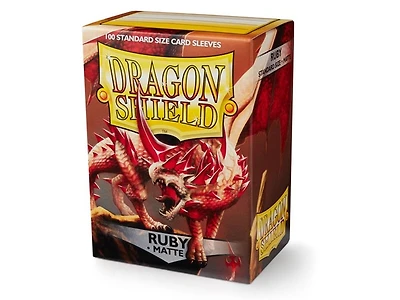 Dragon Shield - Standard Size Sleeves - Matte - Ruby (100)