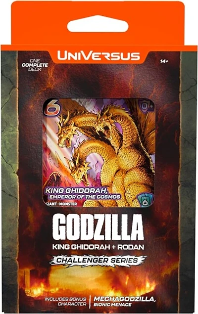 UniVersus Godzilla Challenger Series - King Ghidorah & Rodan Deck - 2 Character Decks 
