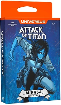 UniVersus Attack on Titan: Battle for Humanity - Clash Deck Mikasa - Ready to Play Character Deck 