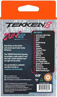 UniVersus Tekken 8: Clash Deck - Jun- Ready to Play Character Deck, Deck-Building Battle Collectible 