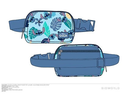 Lilo and Stitch Tropical Blue Belt Bag 
