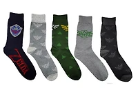 The Legend of Zelda: Crest AOP Socks - 5 Pack