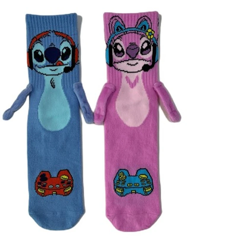 Lilo & Stitch: Stitch & Angel Magnet Hands Socks