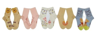 Winnie the Pooh: Micro Polyester Socks - 5 Pack