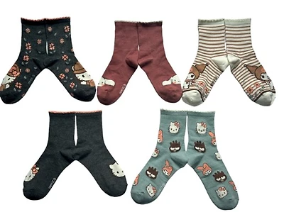 Hello Kitty et ses amis : Chaussettes coussin brodées nœud - Lot de 2