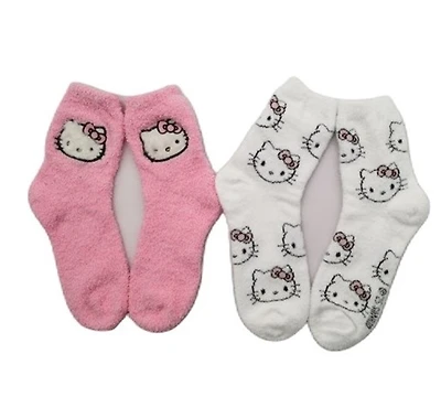 Hello Kitty : Chaussettes en micro-polyester - Lot de 2