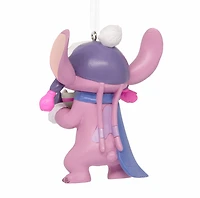 Disney Stitch Angel With Hot Cocoa Hallmark Ornament 