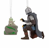Décorations Hallmark Star Wars : The Mandalorian™ et Grogu™, lot de 2 