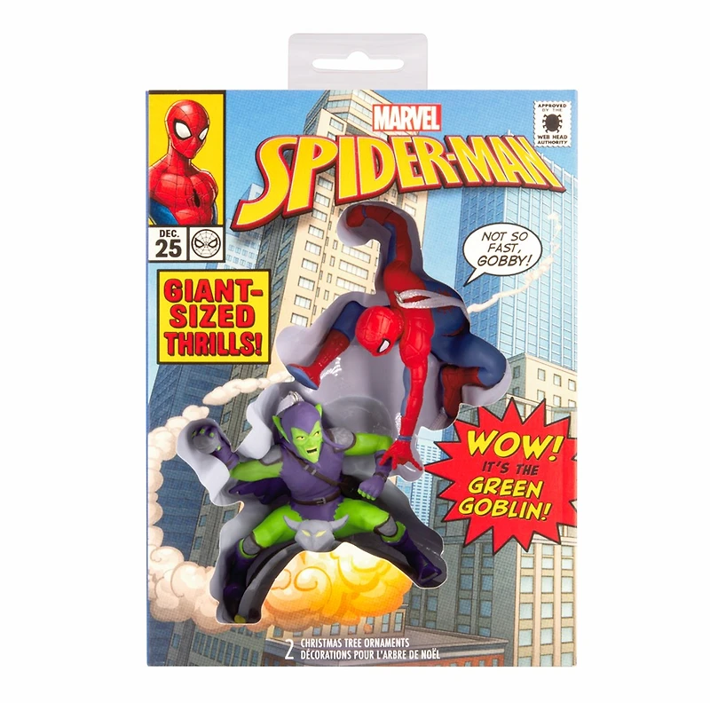 Hallmark Marvel Spider-Man and Green Goblin Christmas Ornaments, Set of 2 